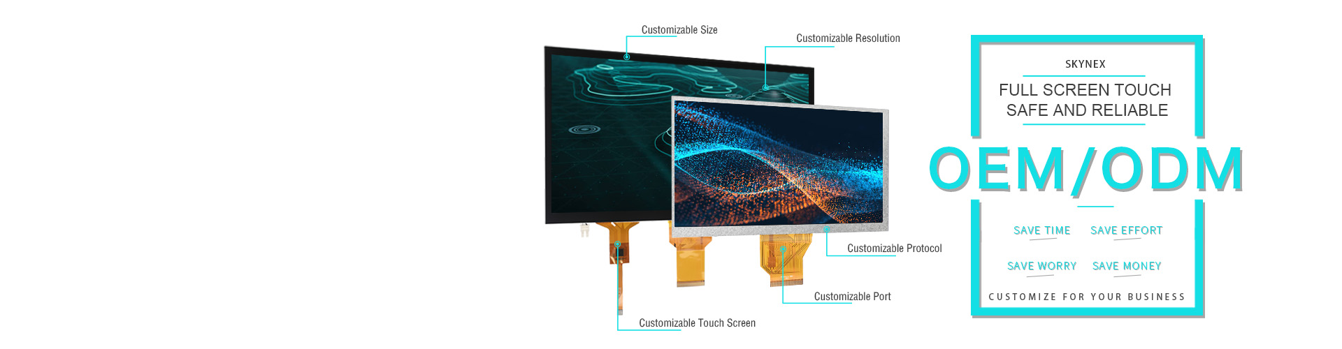 TFT LCD + սենսորային էկրան